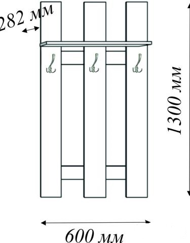 Настенная вешалка проект