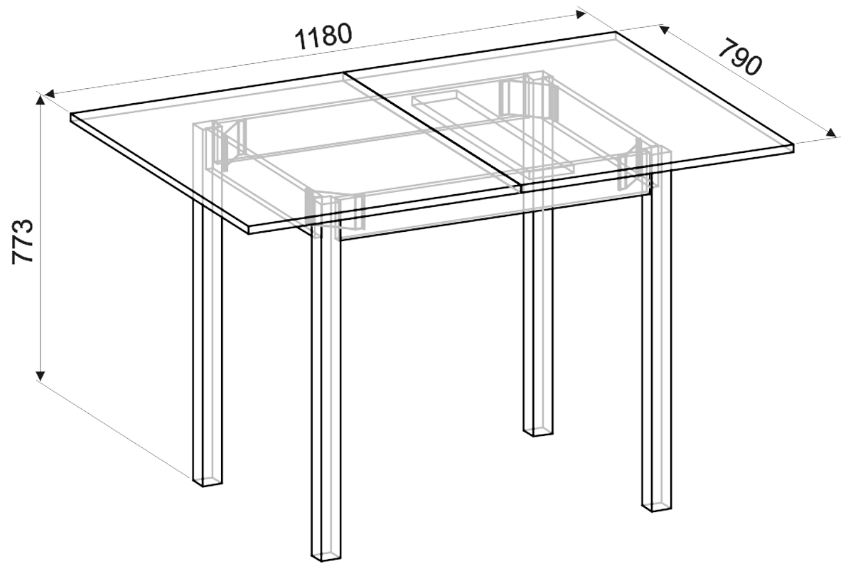 чертежи стола обеденного стола